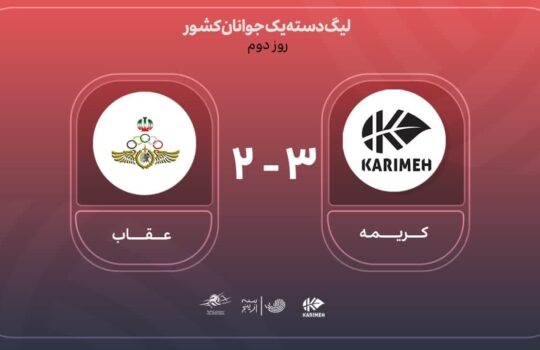 آرشیو بازی مقاومت کریمه - عقاب نهاجا/ روز دوم لیگ دسته یک جوانان کشور والیبال سه از پنج 3az5