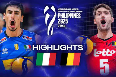 خلاصه بازی ایتالیا 3-0 بلژیک/ یک چهارم نهایی والیبال سه از پنج volleyball 3az5