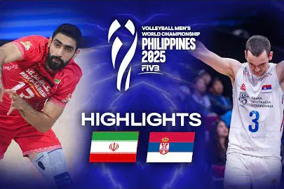 صربستان-ایران خلاصه بازی سه از پنج volleyball 3az5