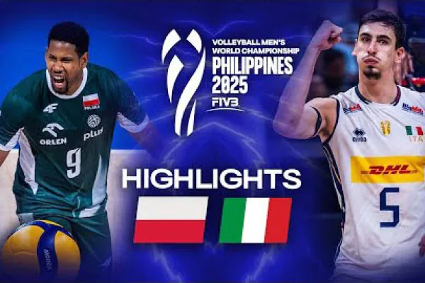 خلاصه بازی ایتالیا 3-0 لهستان/ نیمه نهایی قهرمانی جهان والیبال سه از پنج volleyball 3az5