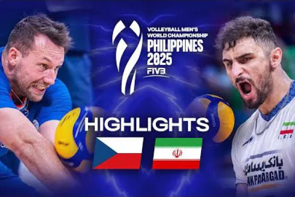 خلاصه بازی ایران جمهوری چک والیبال سه از پنج 3az5 volleyball